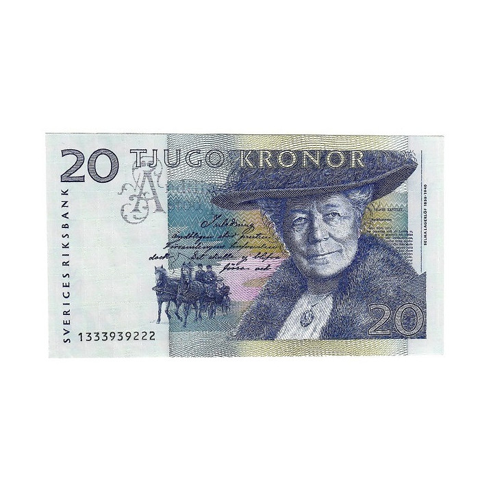 Sweden 20 Kronor 1991 P-61a.1 XF/AU