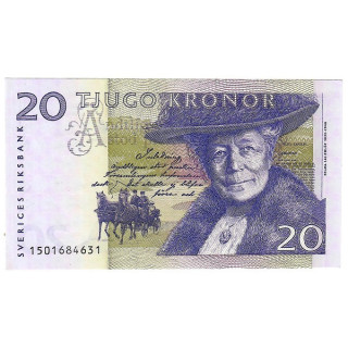 Sweden 20 Kronor 2001 P-63a.4 UNC