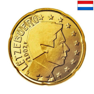 Luxembourg 20 Euro Cent 2002 KM-79 UNC