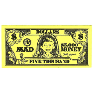 The Mad Money Game 5000 Dollars 1979 UNC