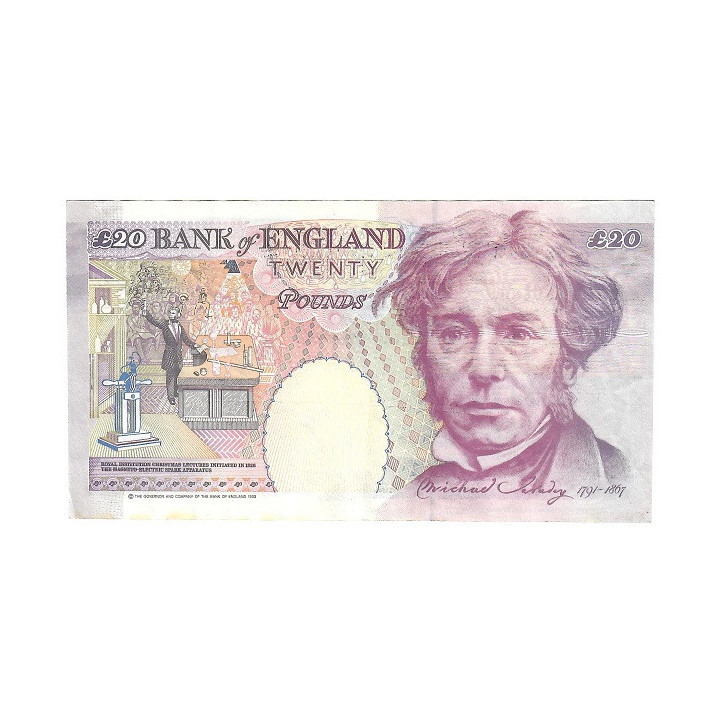 United Kingdom 20 Pounds 1993 P-387a VF