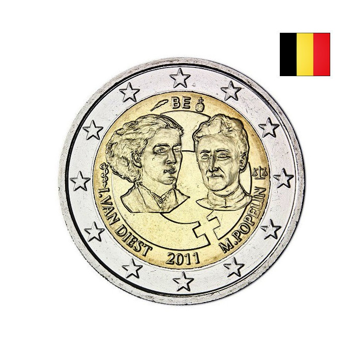 Belgium 2 Euro 2011 "Women's Day" UNC