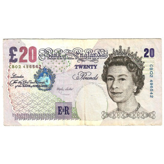 United Kingdom 20 Pounds 1999 P-390a VF