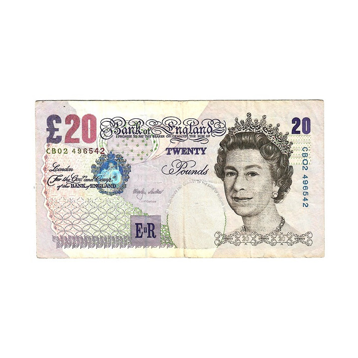 United Kingdom 20 Pounds 1999 P-390a VF