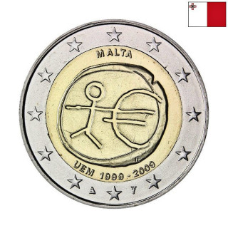 Malta 2 Euro 2009 "EMU" UNC