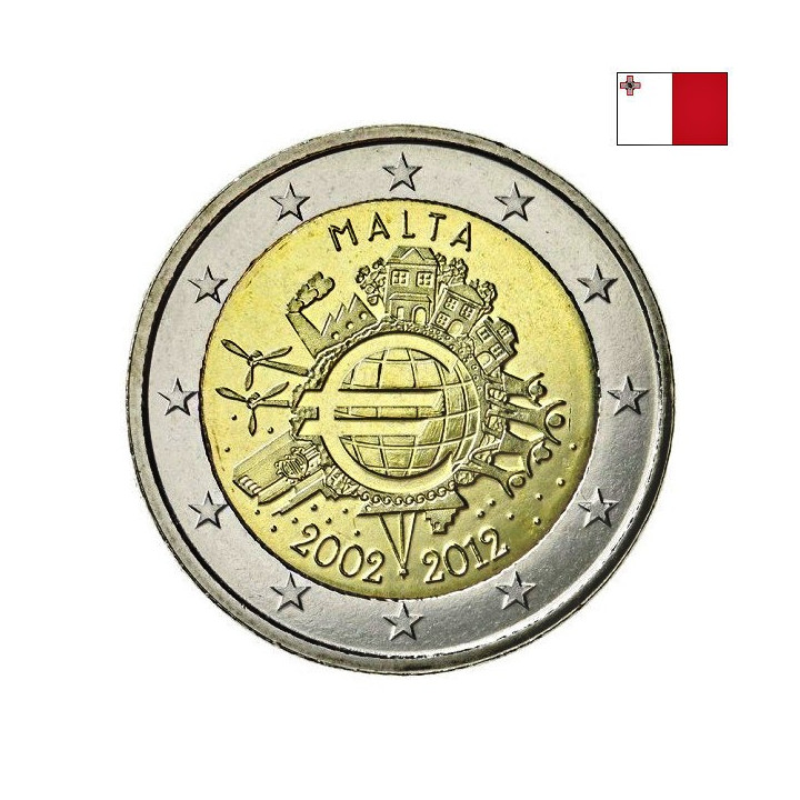 Malta 2 Euro 2012 "TYE" UNC
