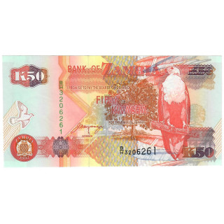 Zambia 50 Kwacha 1992 P-37b UNC