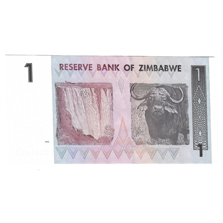 Zimbabwe 1 Dollar 2007 P-65 UNC