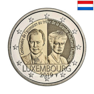 Luxembourg 2 Euro 2019 "Charlotte's Accession" UNC