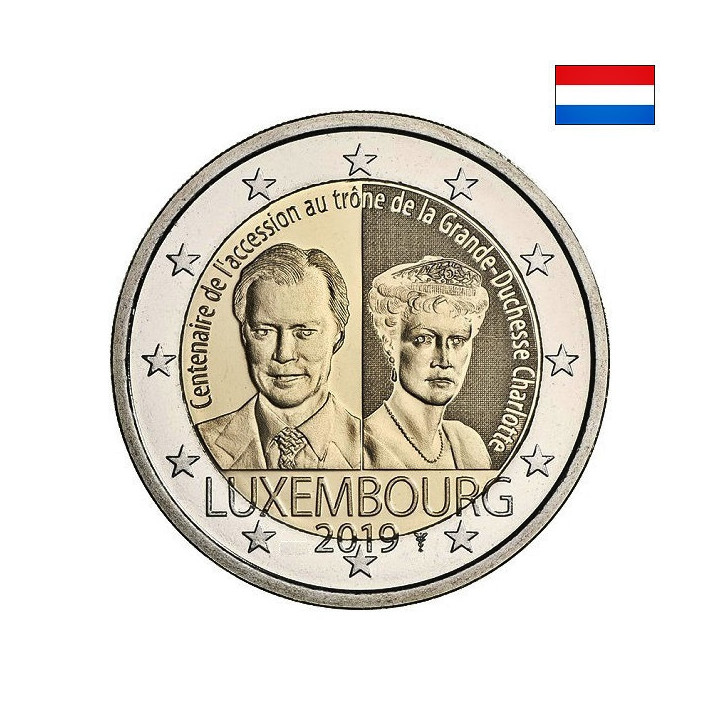 Luxembourg 2 Euro 2019 "Charlotte's Accession" UNC