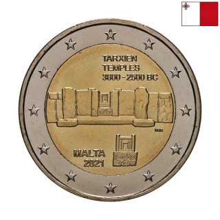 Malta 2 Euro 2021 "Tarxien Temples" UNC