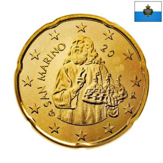 San Marino 20 Euro Cent 2016 KM-483 UNC