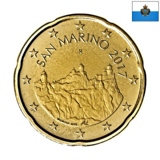 San Marino 20 Euro Cent 2017 KM-559 UNC