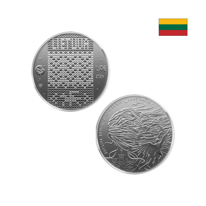 Lithuania 1,50 Euro 2024 "Twelve Brothers" KM-288 UNC
