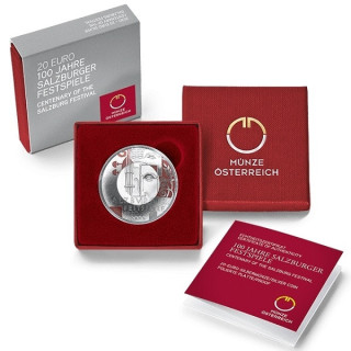 Austria 20 Euro 2020 "Salzburg Festival" KM-3316 Proof