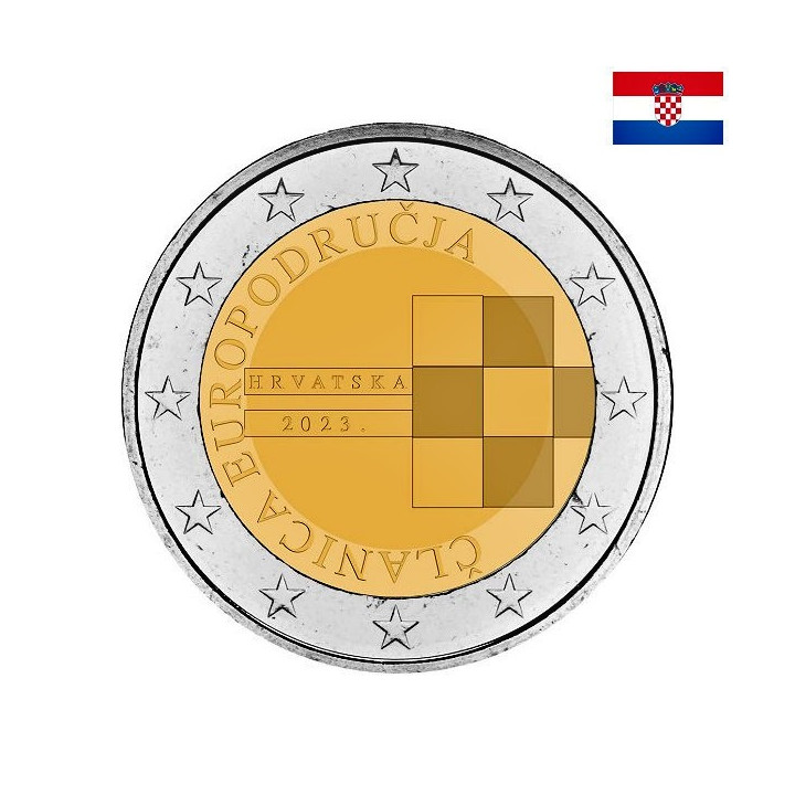 Croatia 2 Euro 2023 "Euro" UNC (Coin Card)