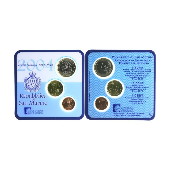 San Marino 1,11 Euro 2004 Minikit