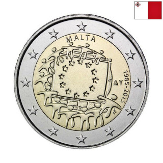 Malta 2 Euro 2015 "Flag (EUF)" UNC