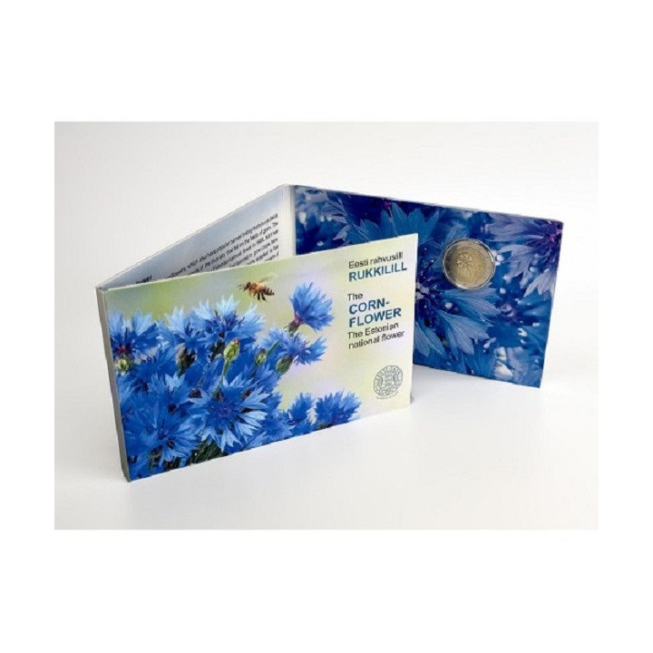 Estonia 2 Euro 2024 "The Cornflower" BU (Coin Card)
