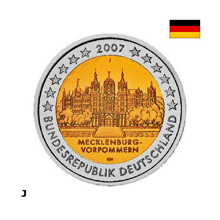 Germany 2 Euro 2007 J "Mecklenburg-Vorpommern" UNC