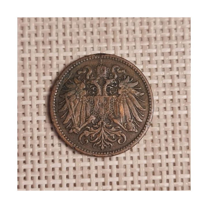 Austria 2 Hellers 1895 KM-2801 VF
