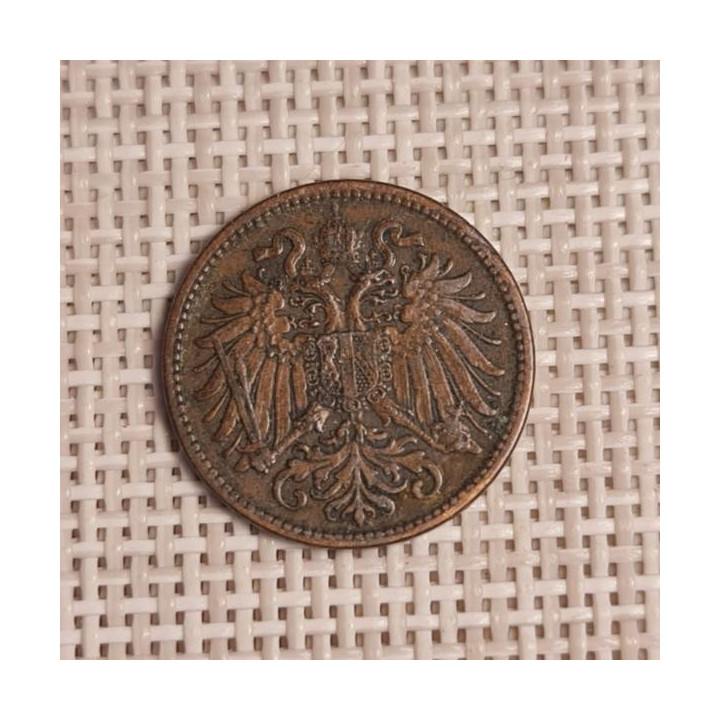 Austria 2 Hellers 1896 KM-2801 VF