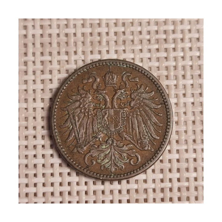 Austria 2 Hellers 1912 KM-2801 VF