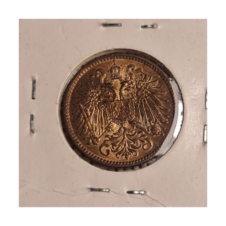 Austria 2 Hellers 1914 KM-2801 UNC