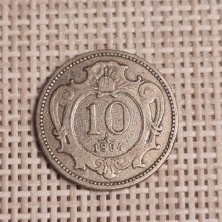 Austria 10 Hellers 1894 KM-2802 VF