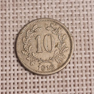 Austria 10 Hellers 1916 KM-2825 VF