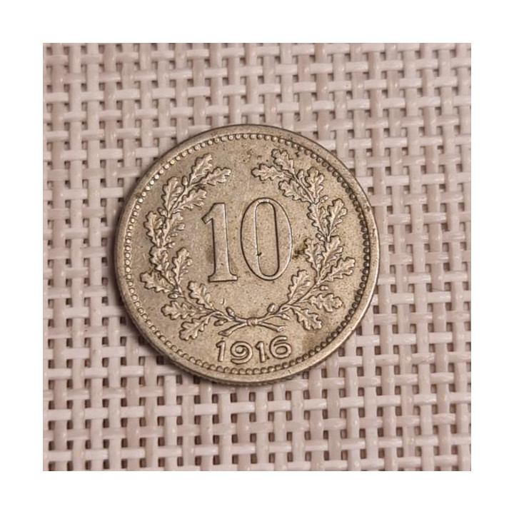 Austria 10 Hellers 1916 KM-2825 VF