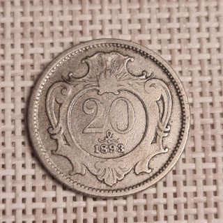 Austria 20 Hellers 1893 KM-2803 VF