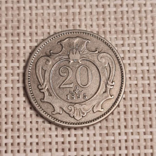 Austria 20 Hellers 1895 KM-2803 VF