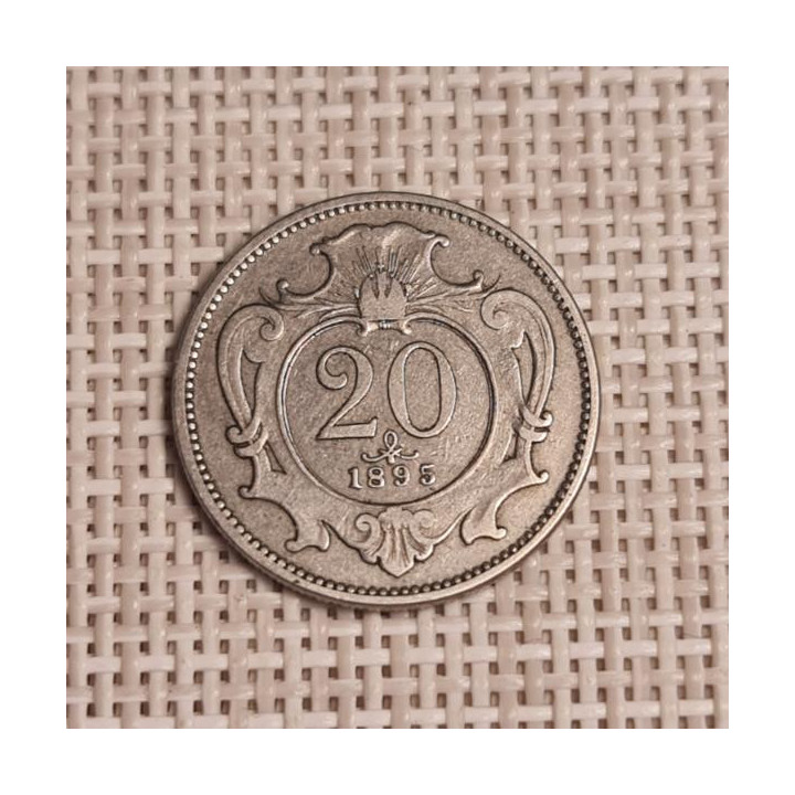 Austria 20 Hellers 1895 KM-2803 VF