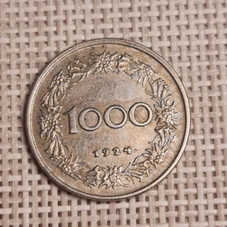 Austria 1000 Kroner 1924 KM-2834 VF