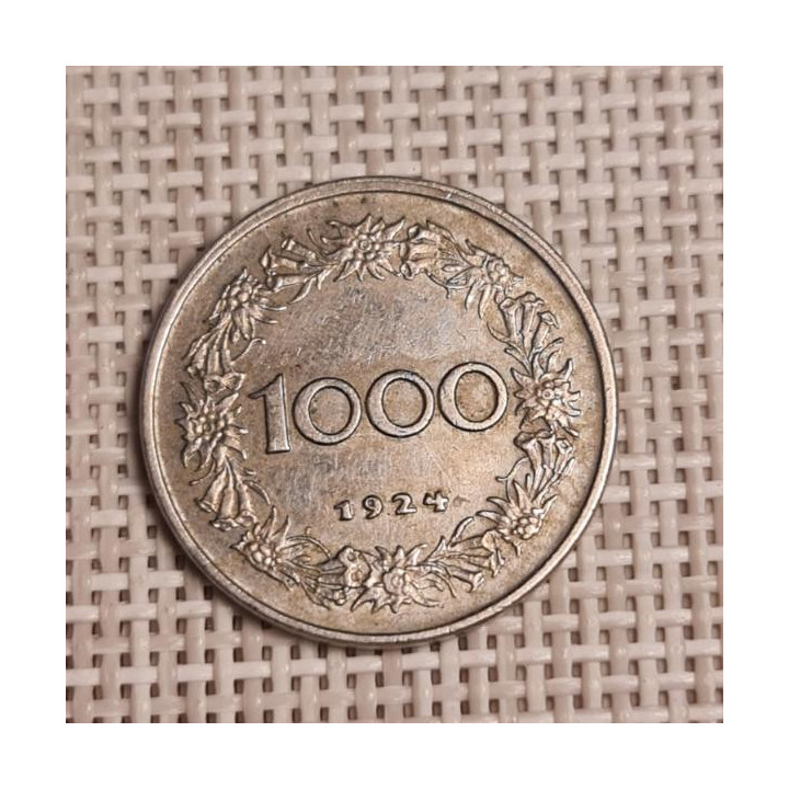 Austria 1000 Kroner 1924 KM-2834 VF