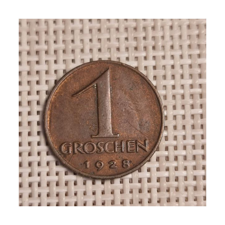 Austria 1 Groschen 1928 KM-2836 VF