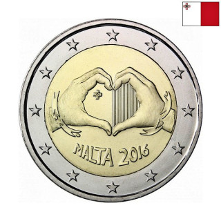 Malta 2 Euro 2016 "Love" UNC
