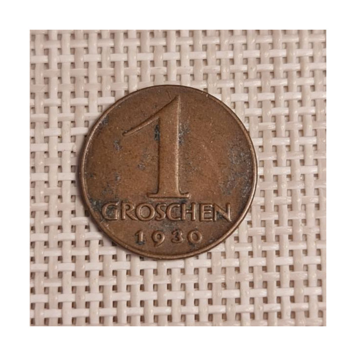 Austria 1 Groschen 1930 KM-2836 VF