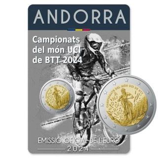 Andorra 2 Euro 2024 "Mountain Bike" BU (Coin Card)