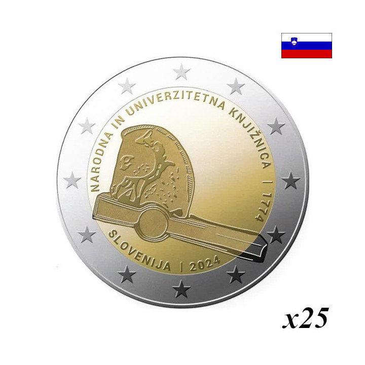 Slovenia 2 Euro 2024 "Libraryr" Roll
