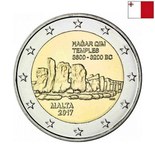 Malta 2 Euro 2017 "Ħaġar Qim" UNC