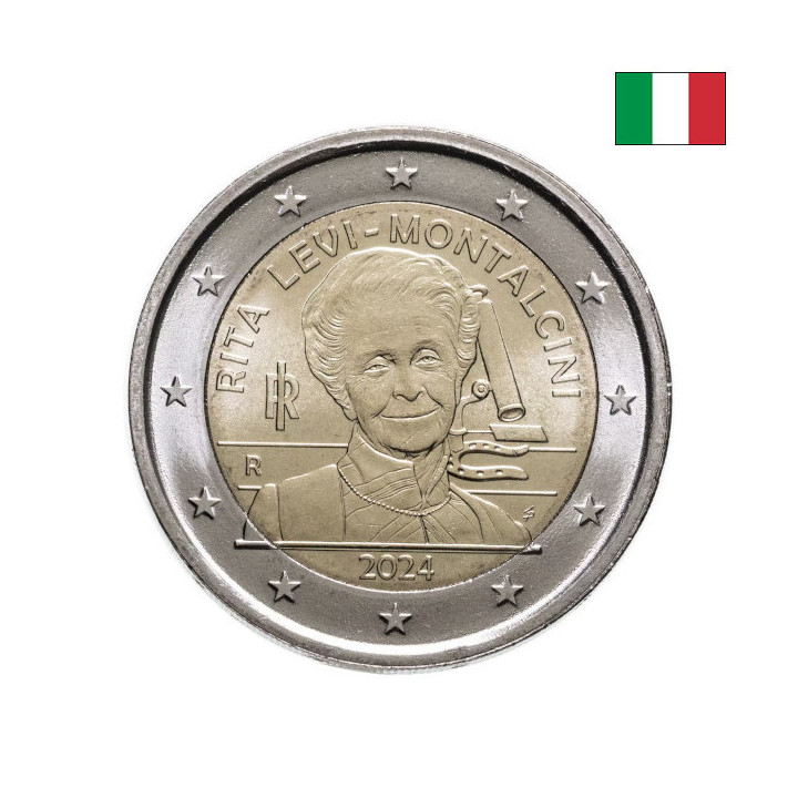 Italy 2 Euro 2024 "Rita Levi-Montalcini" UNC