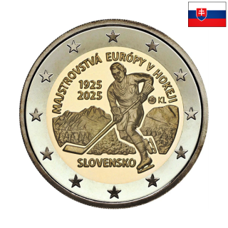 Slovakia 2 Euro 2025 "Ice Hockey" UNC
