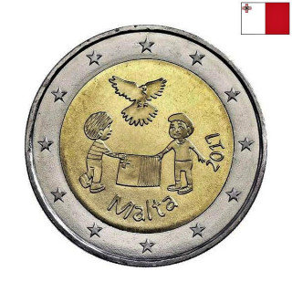 Malta 2 Euro 2017 "Peace" UNC