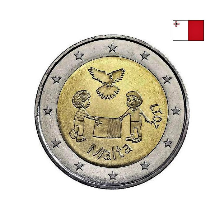 Malta 2 Euro 2017 "Peace" UNC