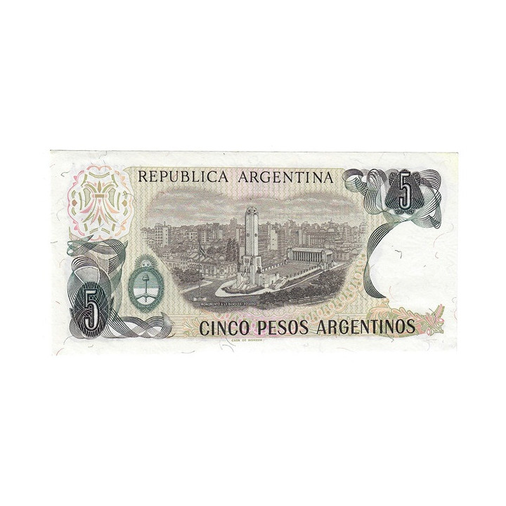 Argentina 5 Pesos 1983 (ND) P-312a.1 UNC
