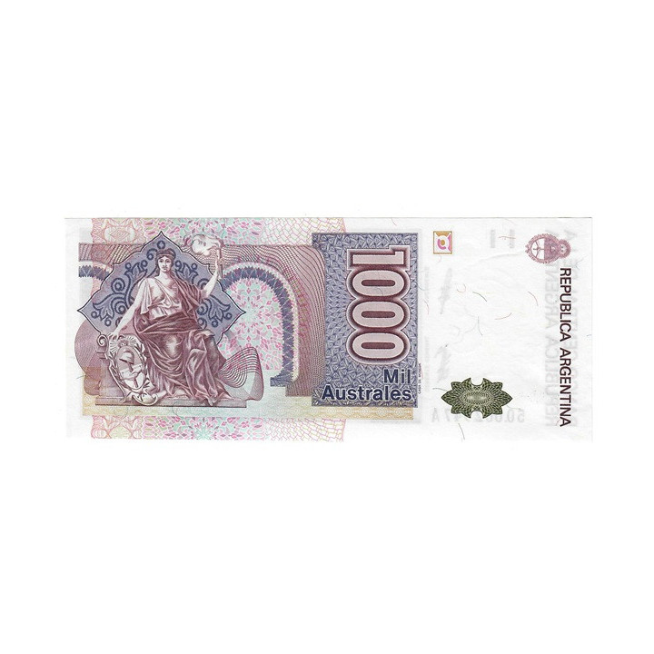 Argentina 1000 Australes 1989 (ND) P-329a.1 UNC