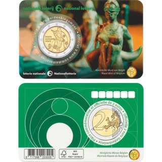Belgium 2 Euro 2025 "National Lottery" BU (Dutch, Coin Card)