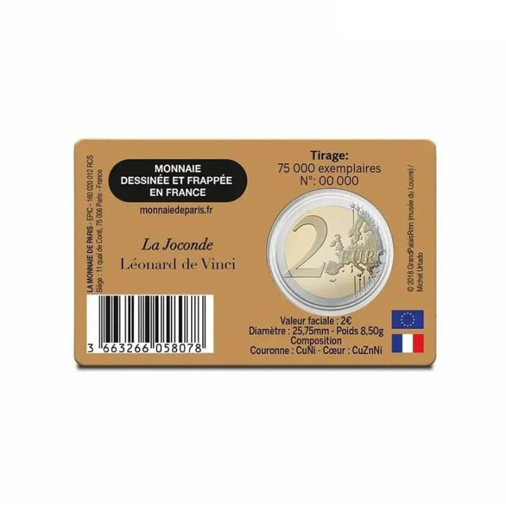 France 2 Euro 2025 "Louvre Museum" BU (Mona Lisa)